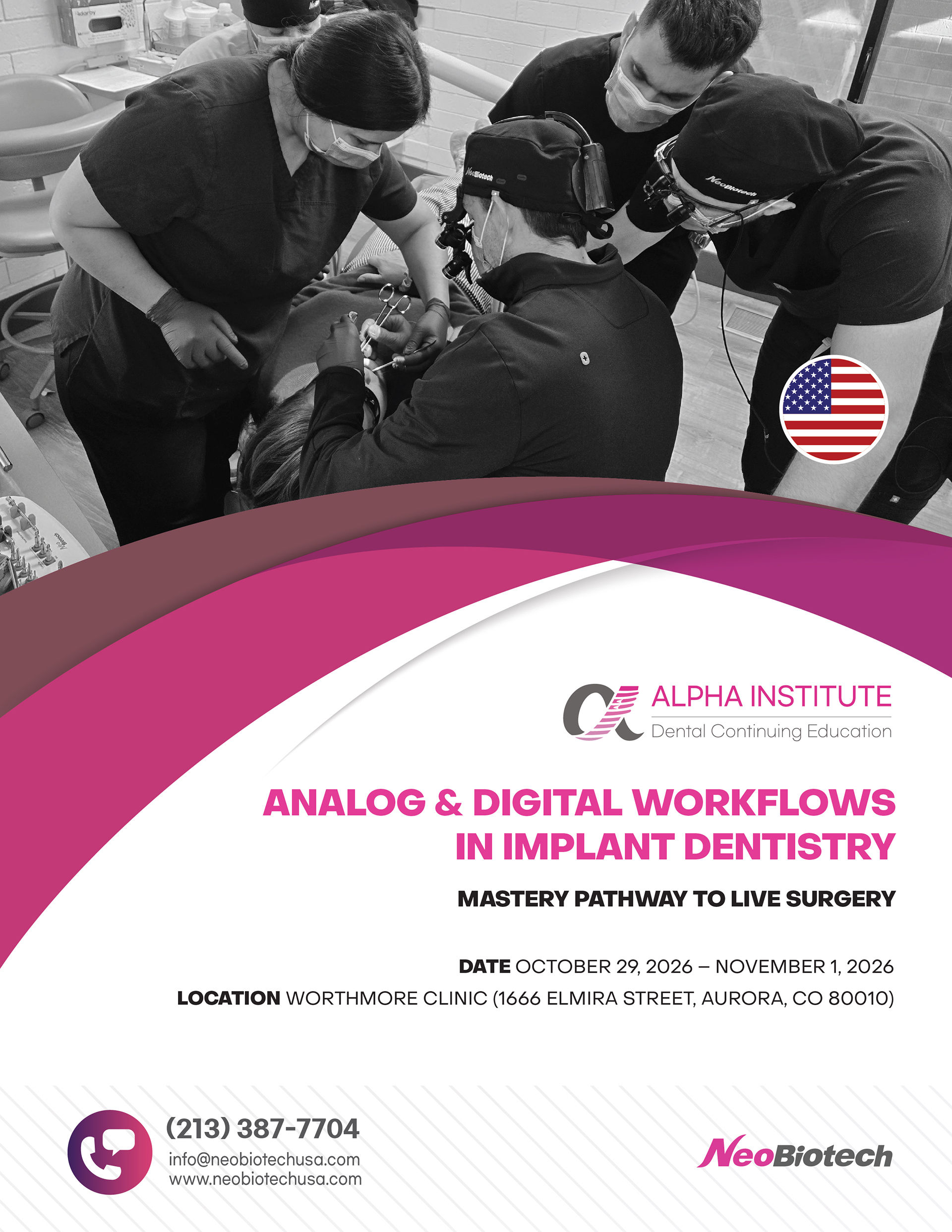 October 29 - November 1, 2026 Colorado Live Surgery Course