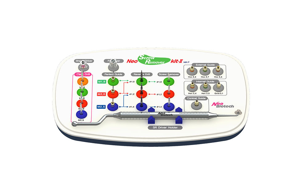 Strumenti Dentistici NeoBiotech Kit Rimozione Viti Rotte Per Impianti Strumenti Dentistici NeoBiotech Kit Rimozione Viti Rotte Per Impianti