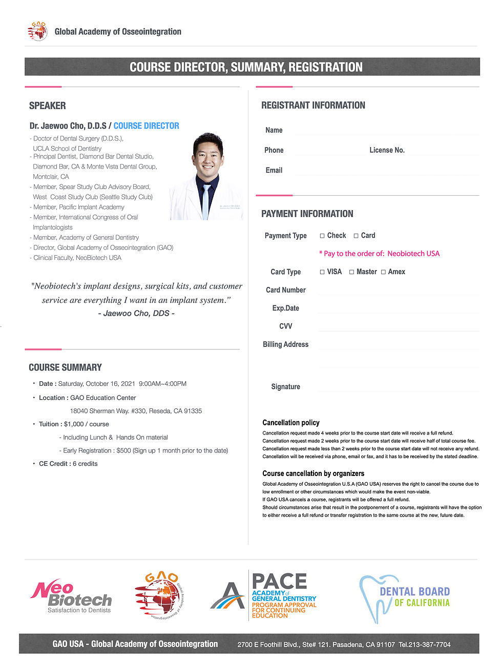 Thumbnail: Oct. 16, 2021 Fundamental Implant Surgery Training