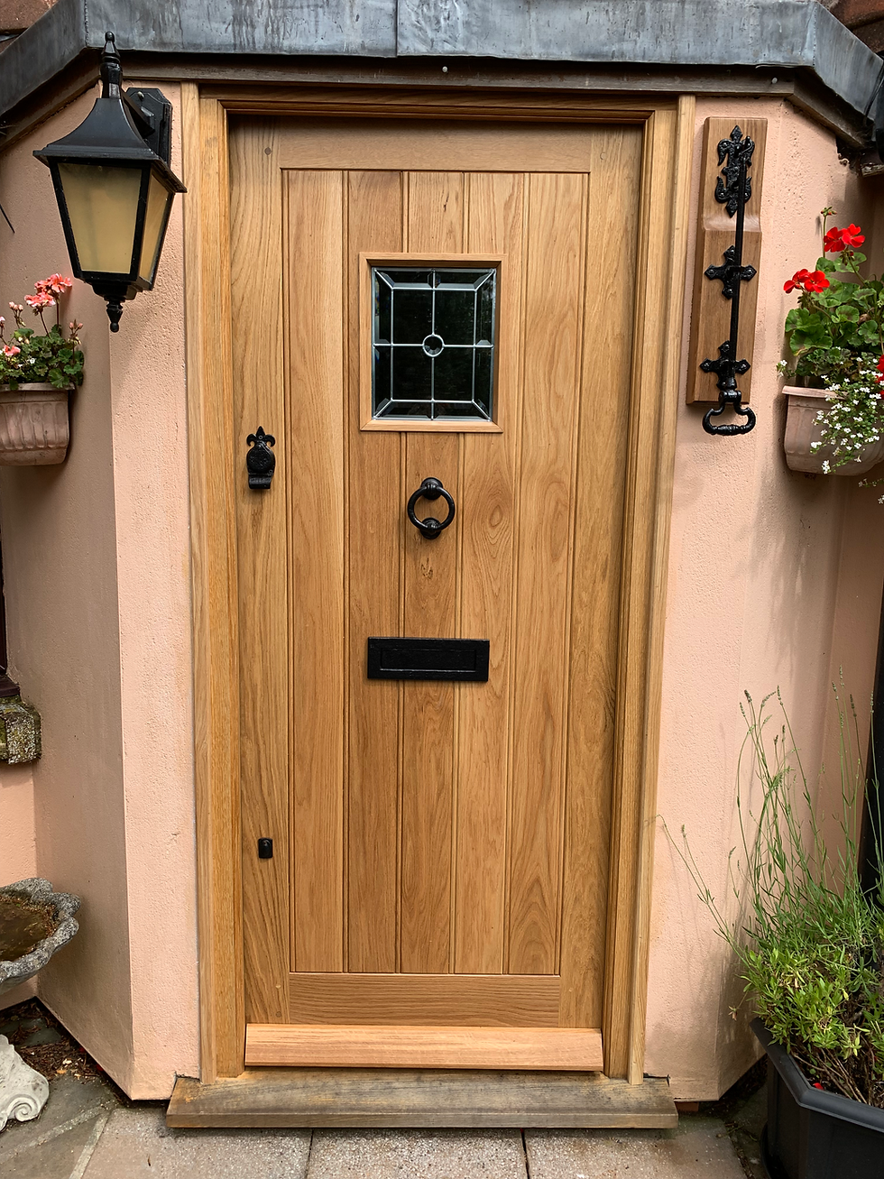 Oak Wooden Door Bespoke Made