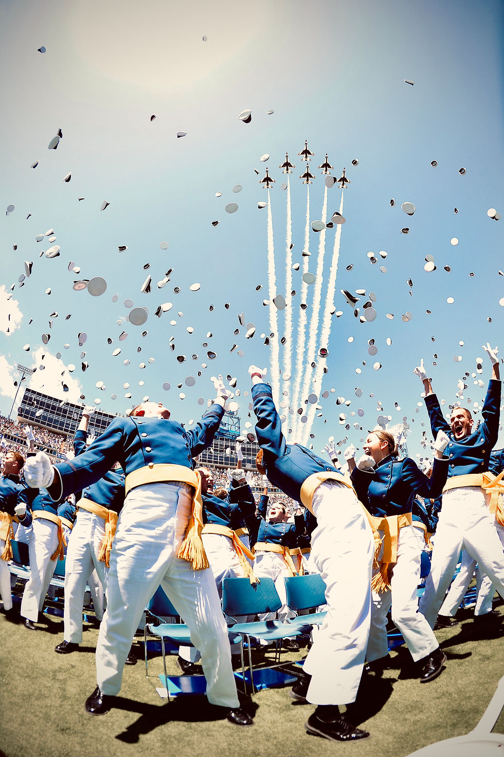 Thumbnail: Signed Print of "U.S. Air Force Academy in Silver"