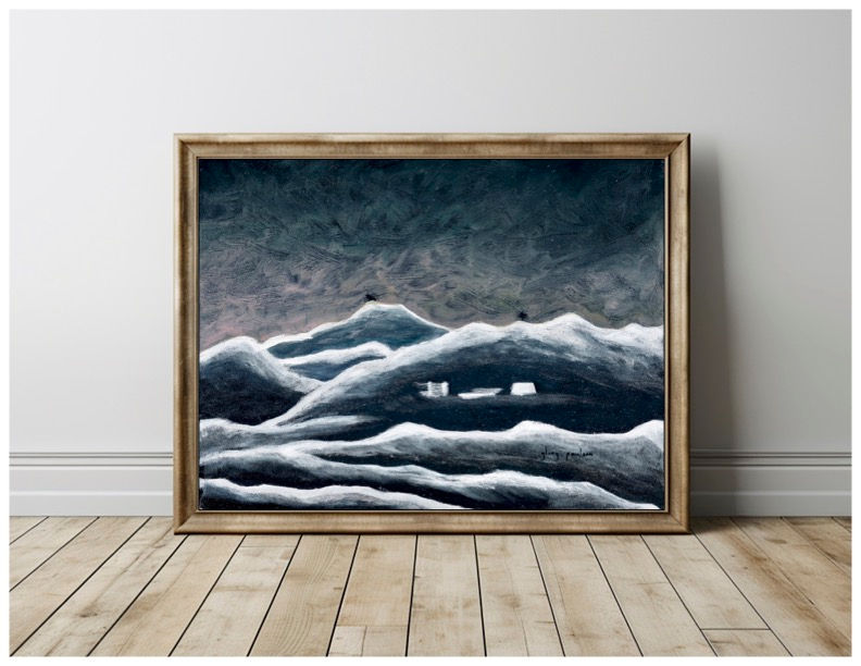 Thumbnail: Signed Print of "U.S. Air Force Academy in Silver"