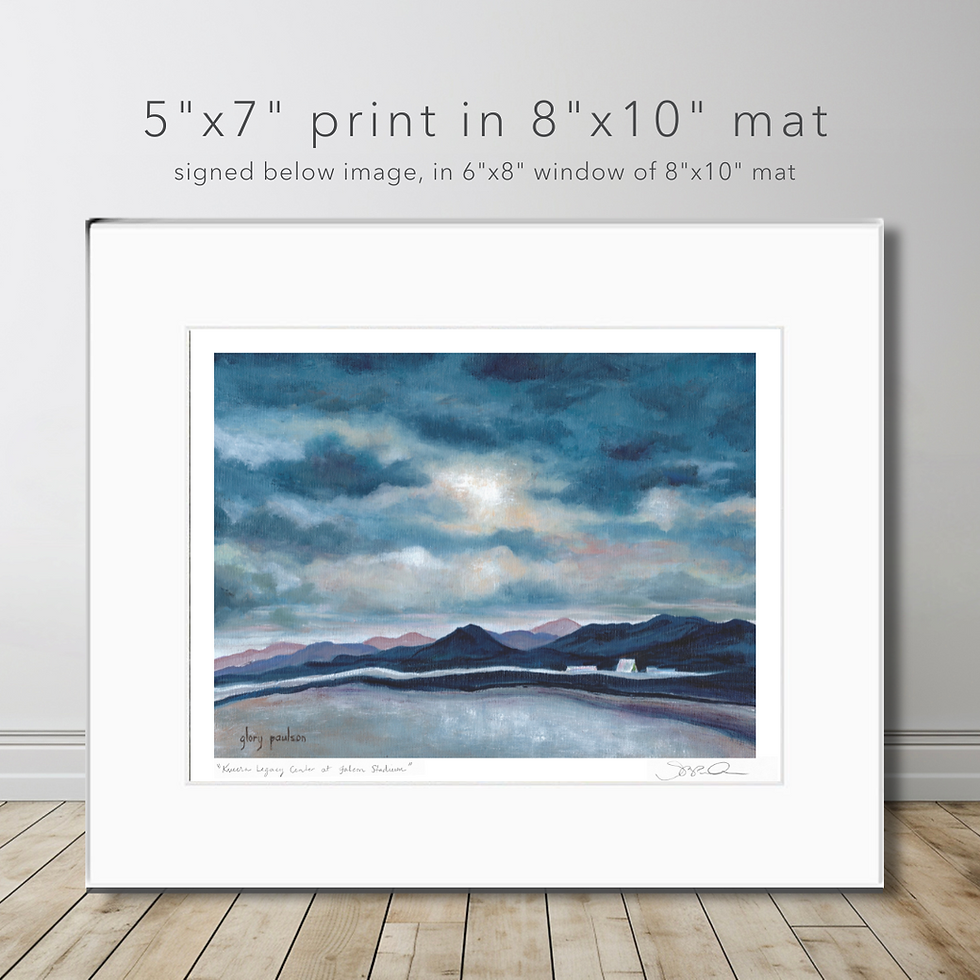 Thumbnail: Signed Print of "Silver Lining at the Air Force Academy"
