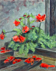 "Poppies After a Storm"