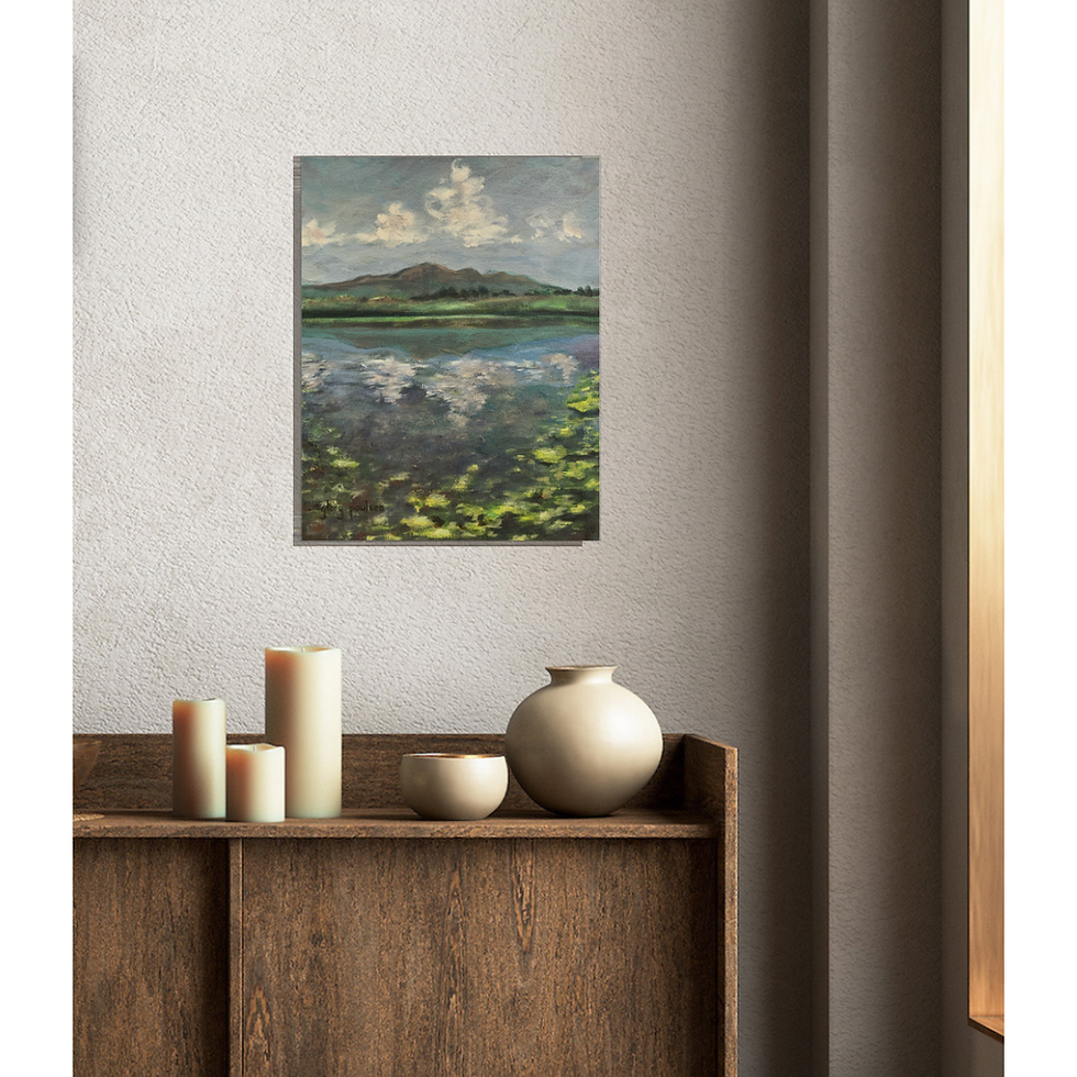 Thumbnail: "Pike's Peak Reflections," 10 x 8 x 1-3/8 Oil on Gallery Wrap Canvas