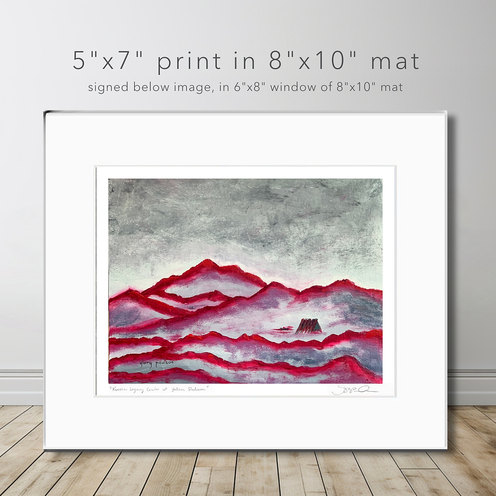 Thumbnail: Signed Print of "U.S. Air Force Academy in Red, No. 3"