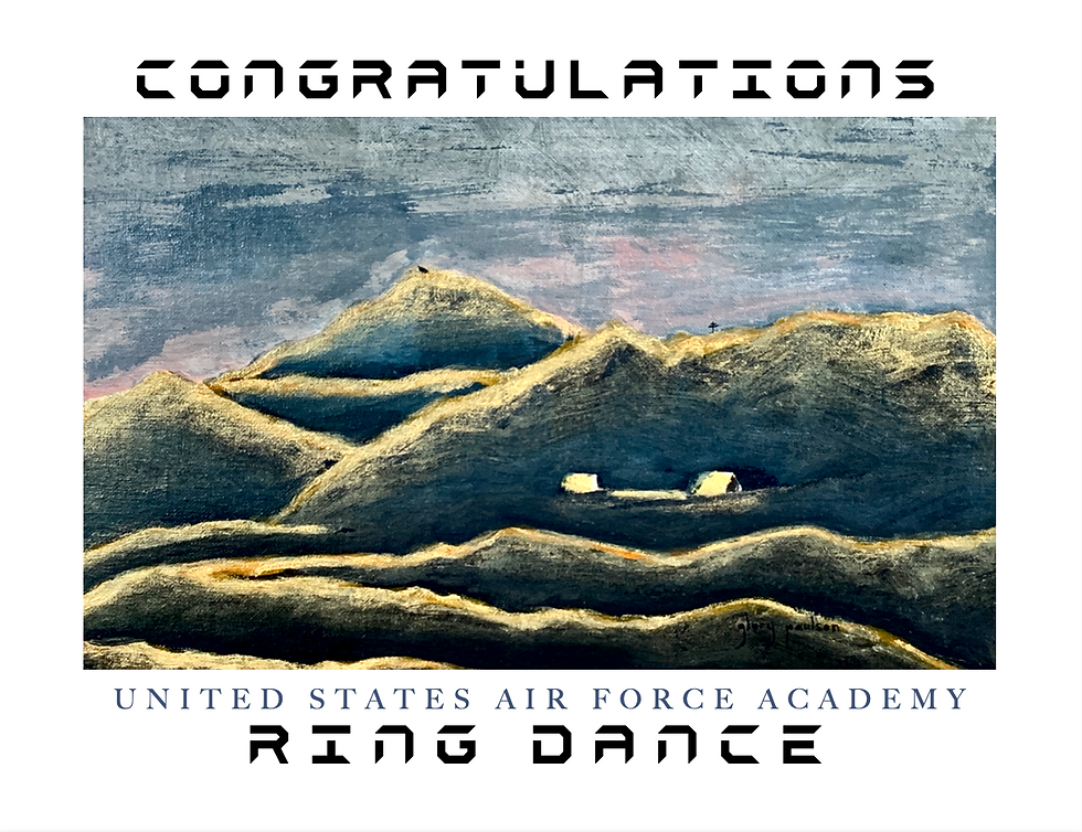 Thumbnail: US Air Force Academy Ring Dance Gift for Long Blue Line gifts by Glory Paulson Fine Art