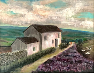 Heather on the Moors, Bronte Country, Yo