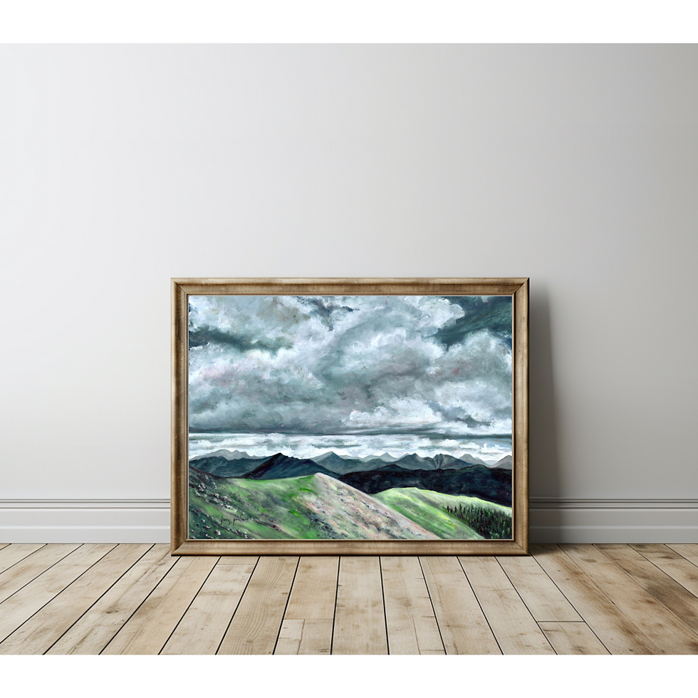 Thumbnail: Signed Print of "Afternoon Aria Above Tree Line"
