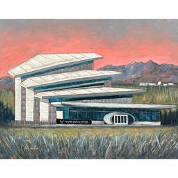 "Hosmer Visitor Center at the Air Force Academy" painting