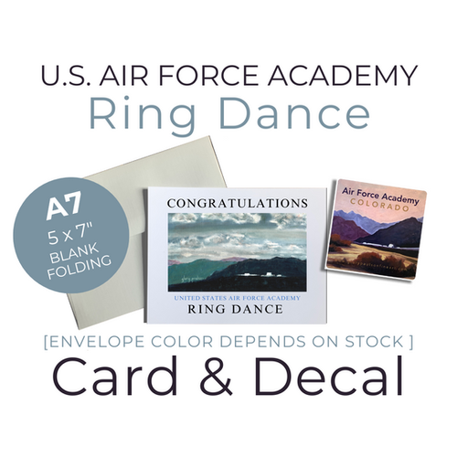 Ring Dance Gift for Air Force Academy Cadet, Personalized Card