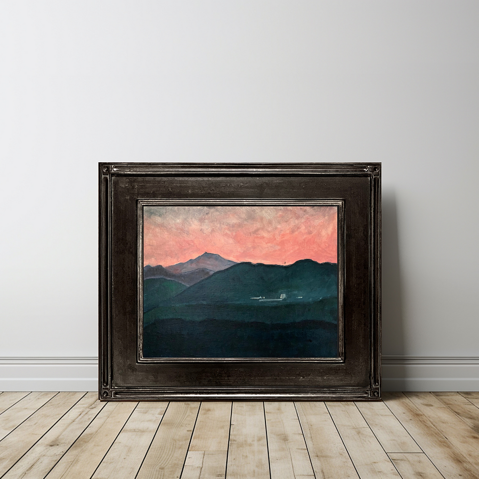 Thumbnail: Original Artwork of USAFA "US Air Force Academy Below Pike's Peak at Sunset" Oil Painting by Glory Paulson Fine Art