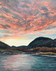Hope in Winter (Palmer Lake) oil painting by Glory Paulson, Larkspur, CO