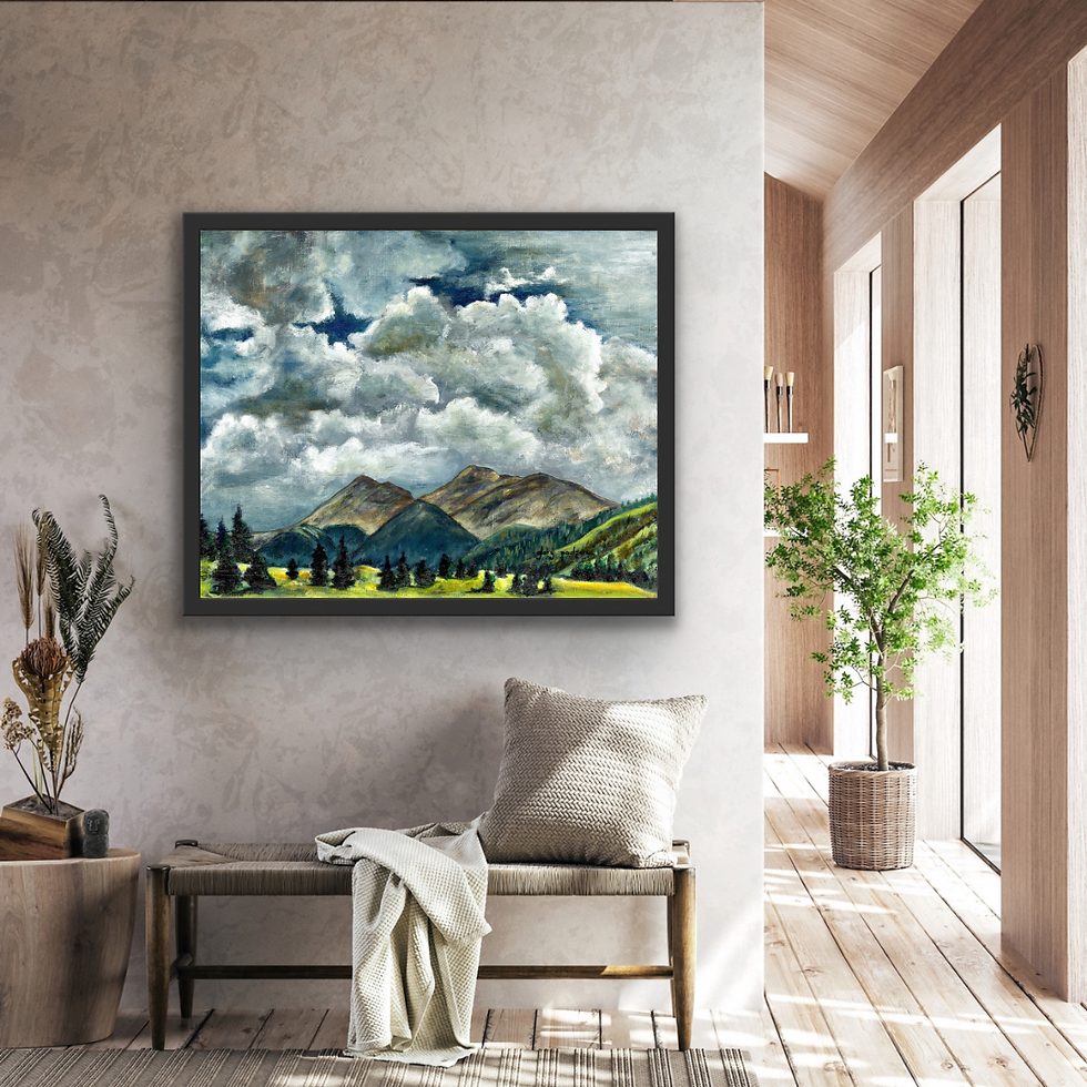 Thumbnail: Signed Print of "Afternoon at Mount Yale"