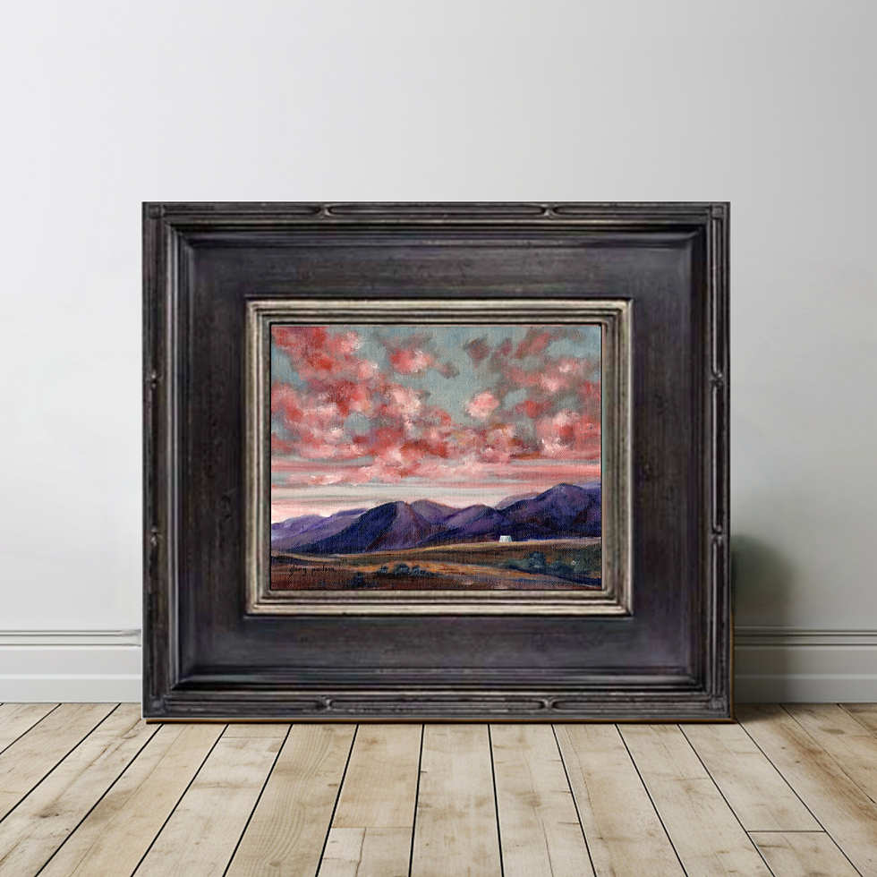 Thumbnail: Signed Print of "Purple Mountains at the Air Force Academy"