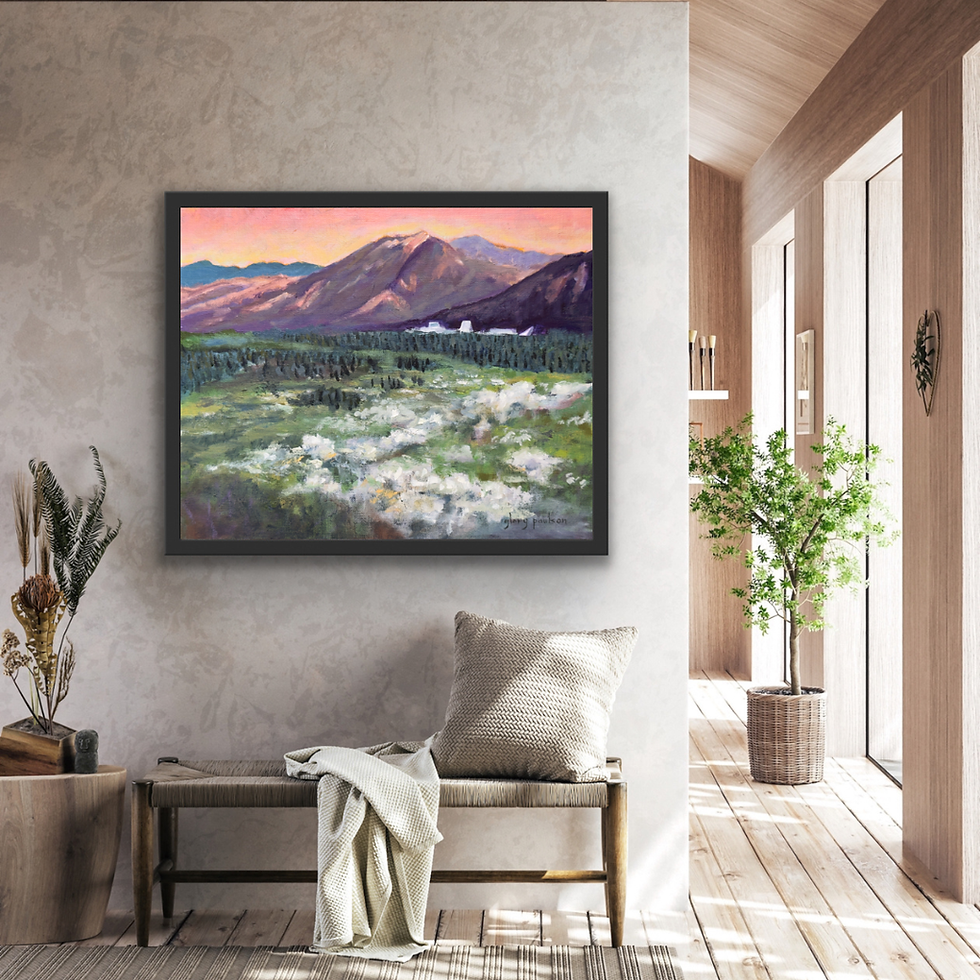 Thumbnail: Signed Print of "Silver Blossoms at the Air Force Academy"