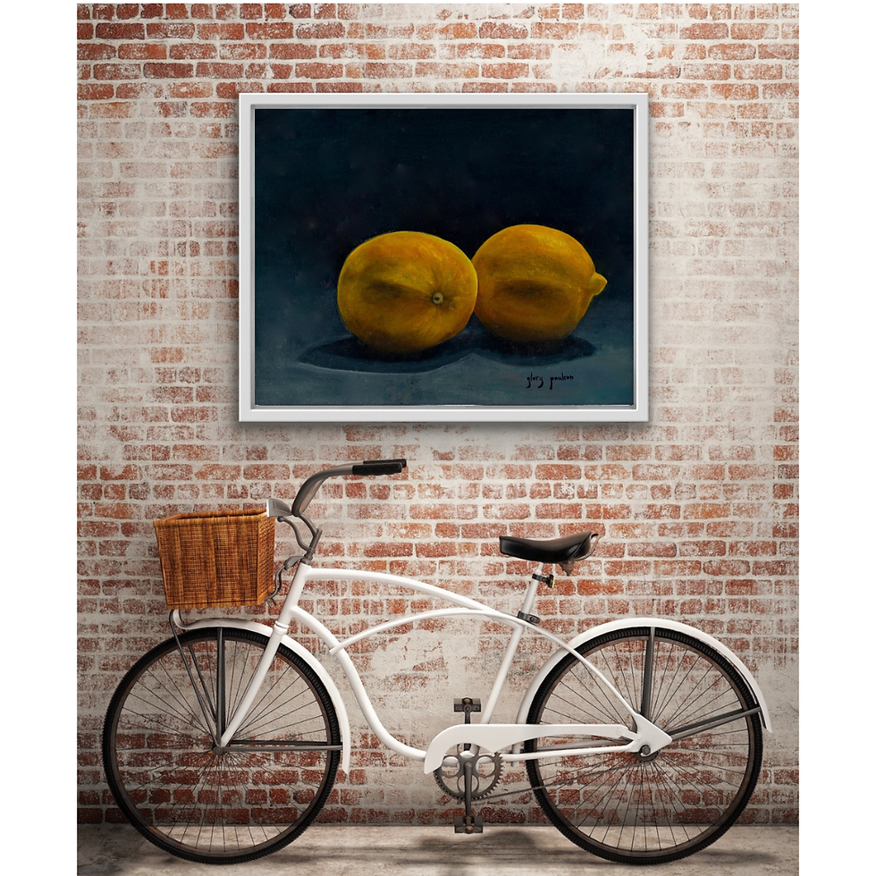 Thumbnail: Signed Print of "Classic Still Life Lemons"