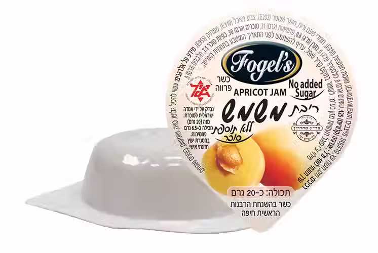 מארז 120 יח', ריבת משמש ללא סוכר במנות אישיות