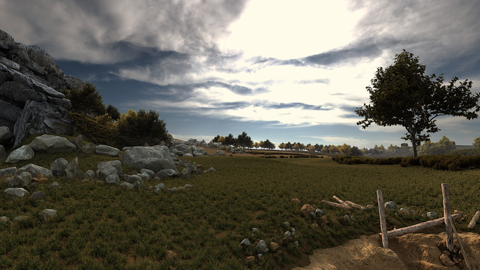 Pampa scena in realtà virtuale