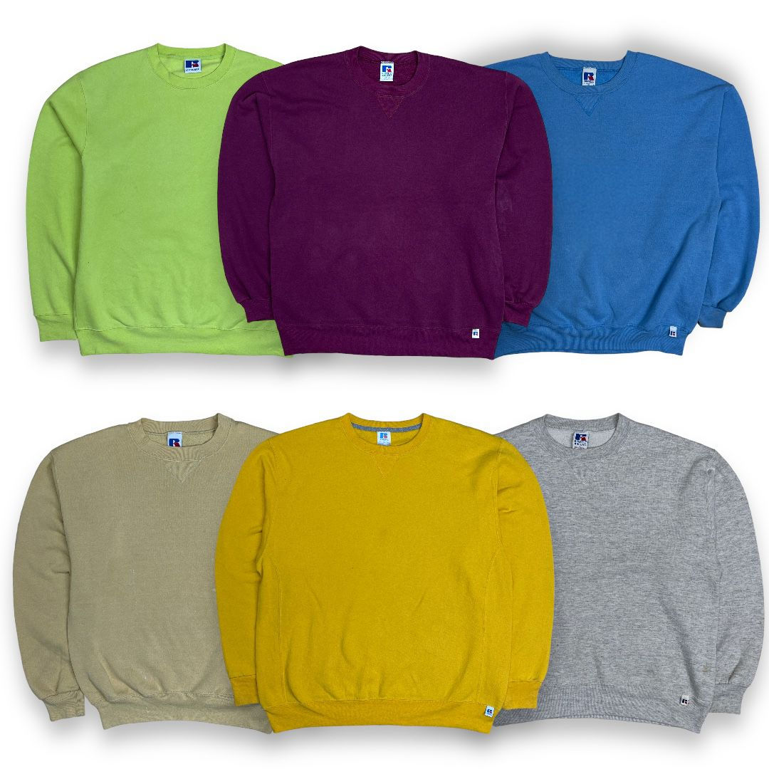 RUSSELL ATHLETIC BLANK SWEATSHIRT & HOODIE MIX