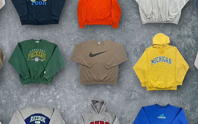 VINTAGE SWEATSHIRT u0026 HOODIES | WHOLESALE VINTAGE CLOTHING | VINTAGE  WHOLESALERS