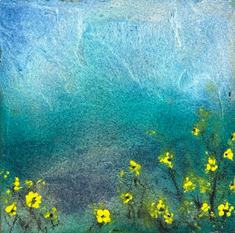 acrylic, 6x6 on cradled panel