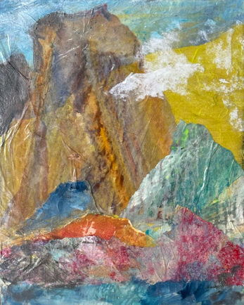 Zion Watchman Trail, collage, 8x10