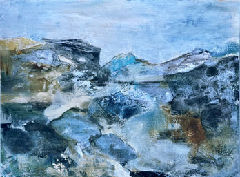 ©Camille Kouyoumdjian Shorelight Rising acrylic mixed media 