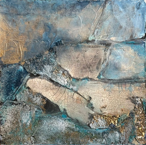 Treasure Trove, acrylic, 6x6