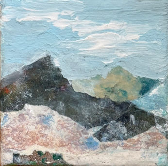 Return Again, collage, 4x4