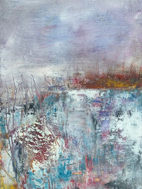 A collection of paintings created from the ancient art of beeswax mixed with oil-based pigments