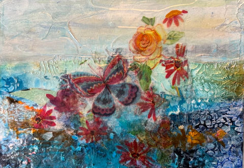 Sea Change, 5x7 on cradled Panel