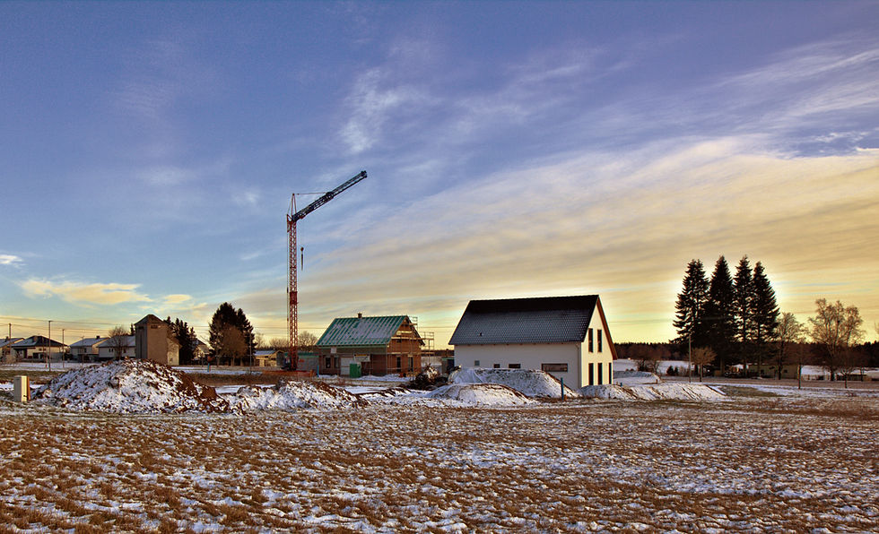 An image of construction within the winter - Pixabay