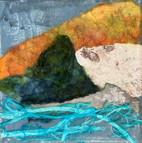 It All Fits, collage, 4x4 canvas