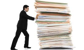 Comedic Funny Bureacrat Paperwork Paper Work
