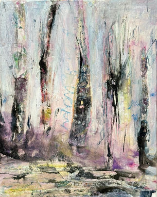 Spring Awakening, mixed media, 16 x 20