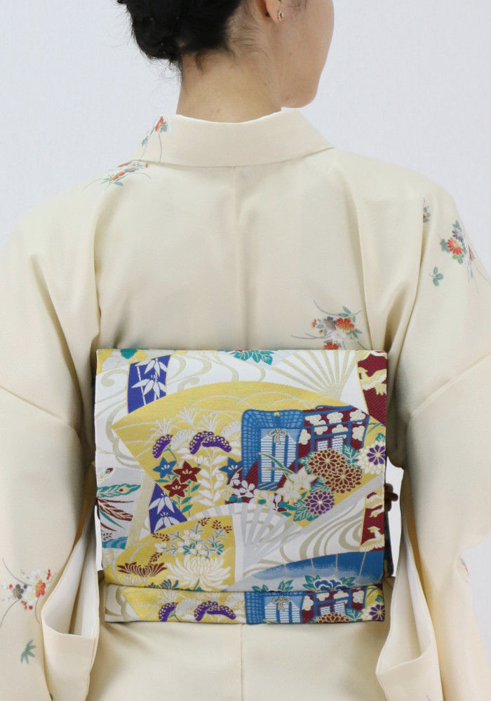 サムネイル： Kimono that anyone can easily put on by themselves.（ご縁華-薄クリーム)