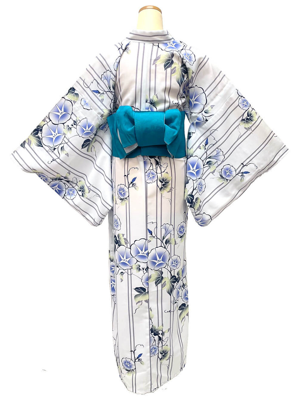 サムネイル： Easy to put on Yukata (casual summer kimono) XL Size (03 朝顔)