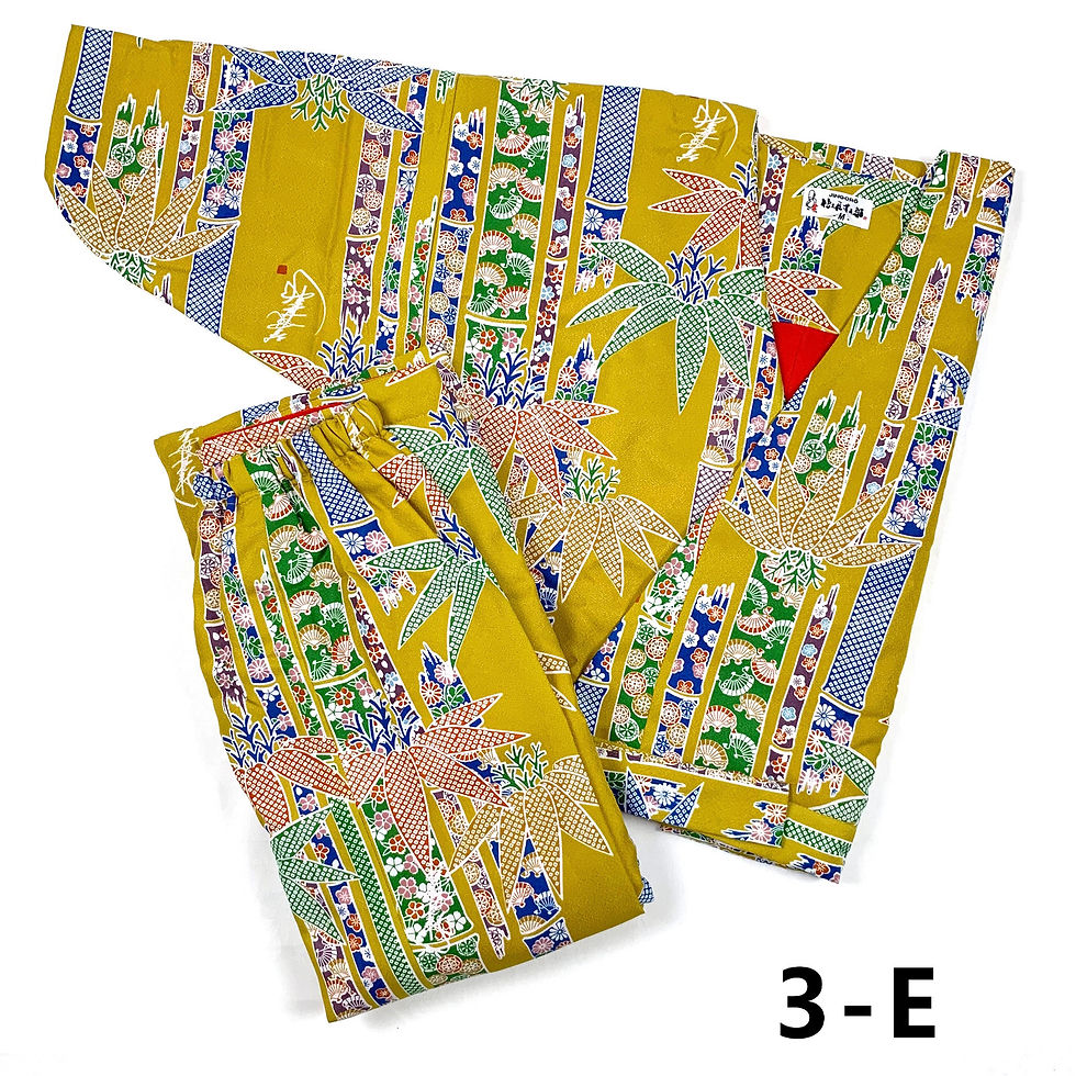 サムネイル： Separated-style Kimono with a fleece lining　03-竹若葉