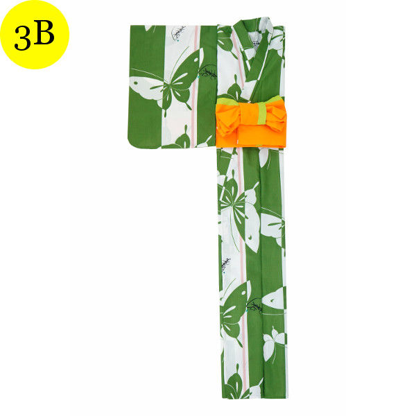 サムネイル： Easy to put on Yukata (casual summer kimono)（いろは蝶）