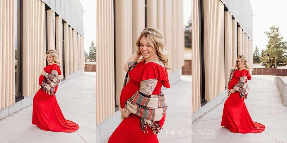 Airdrie Public Library - Maternity Session - Meagan Paige Photography