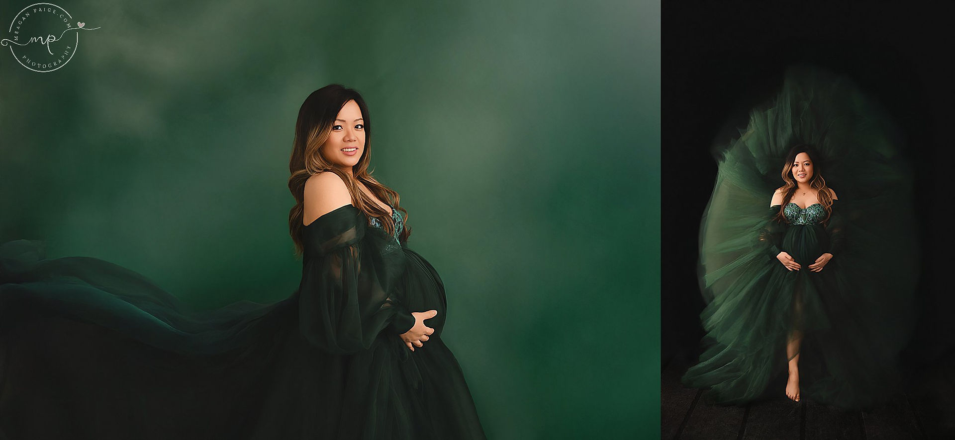 Airdrie maternity photographer Meagan Paige Photography studio session