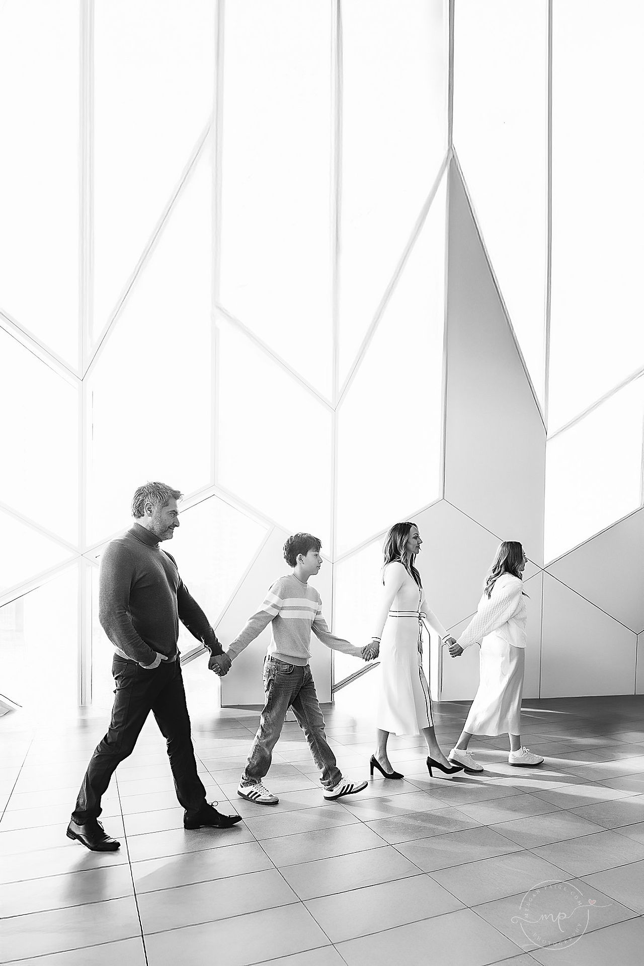 Family Session at the Calgary Downtown Library