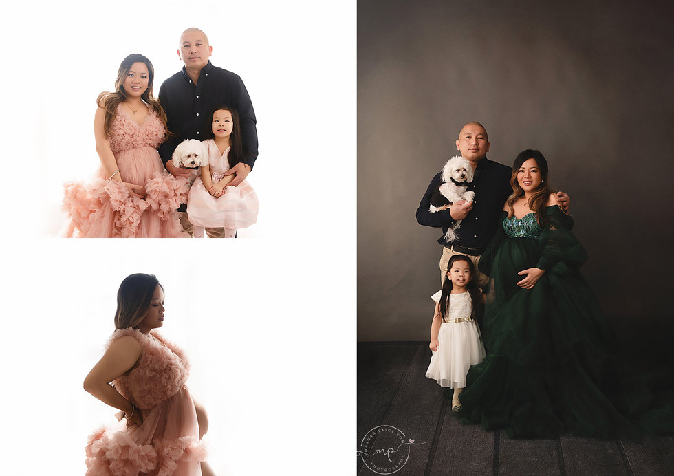 Airdrie maternity photographer Meagan Paige Photography studio session