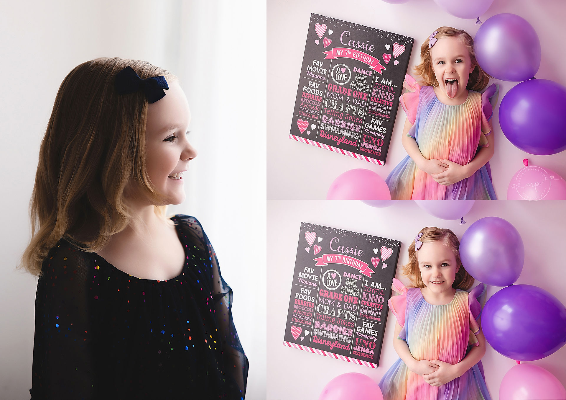 7th Birthday Milestone Session | Calgary + Airdrie Cake Smash Photographer - Meagan Paige Photography