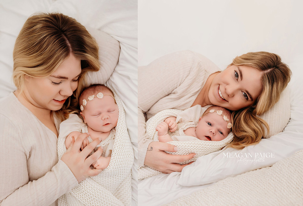 Girly Dinosaur Newborn Session | Airdrie + Calgary Baby Photographer