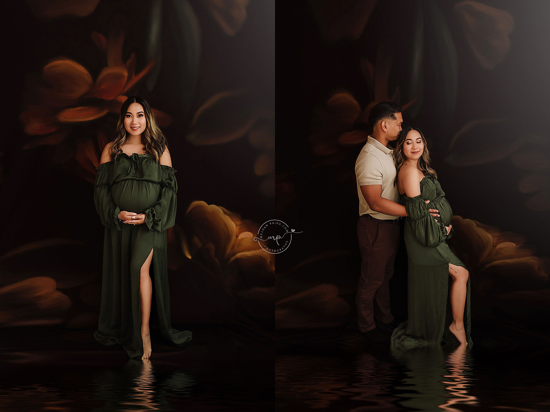 Boho and Floral Maternity Session - Meagan Paige Photography - Calgary + Airdrie, AB