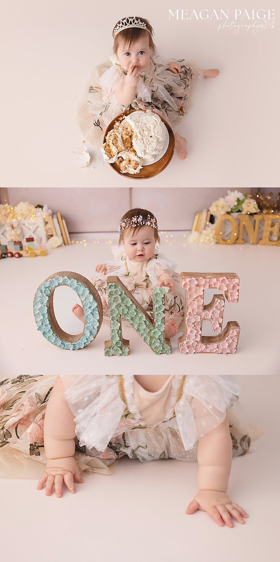 Castles and Trains Cake Smash | Calgary + Airdrie First Birthday Photographer