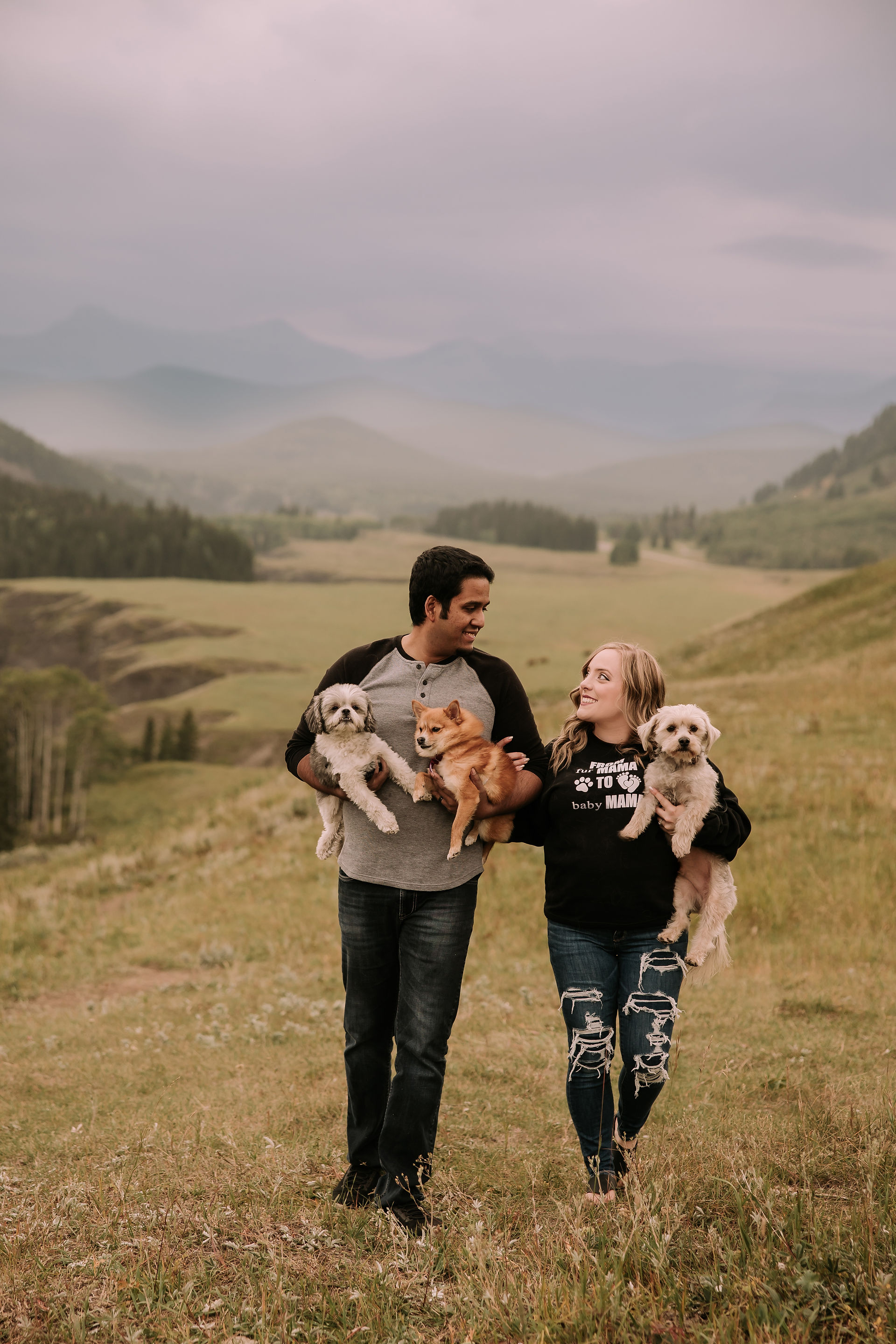 Big Horn Kananaskis Pregnancy Announcement Photos by Red Bloom Photography