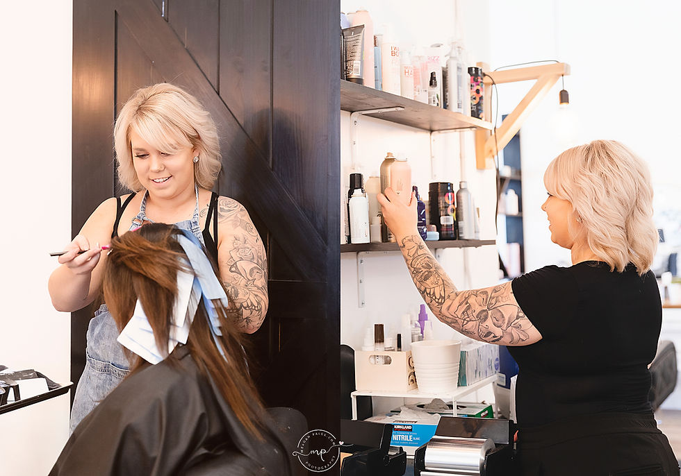Business Branding Photography - Hairstylist - Airdrie - Meagan Paige Photography